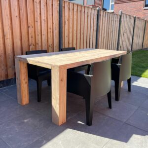 Douglas tafel met blokpoten Daley