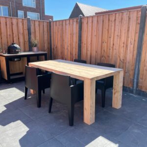 Douglas tafel met blokpoten Daley