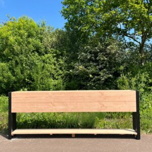 Douglas plantenbak Lune met legplank