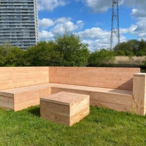 Douglas houten loungeset Arin
