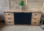 Dressoir mangohout Ture met schuifdeuren