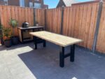 Industriële tafel Imre steigerhout