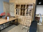 Buffetkast mangohout Ane met ladder