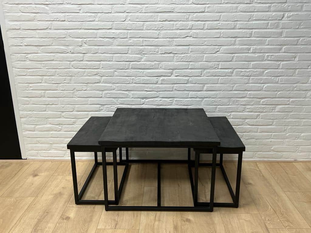 Mango salontafel set van 3 Vann Mango salontafel set van 3 Vann