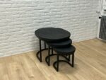Mangohout salontafel set van 3 Nilsa