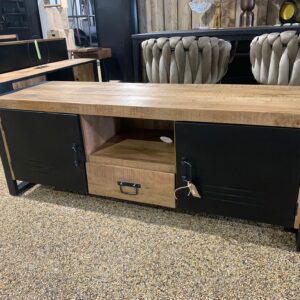 Mangohout tv-meubel Kaj met 2 deuren