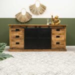 Mangohouten dressoir 2 deuren Ture