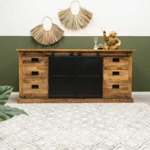 Mangohouten dressoir 2 deuren Ture