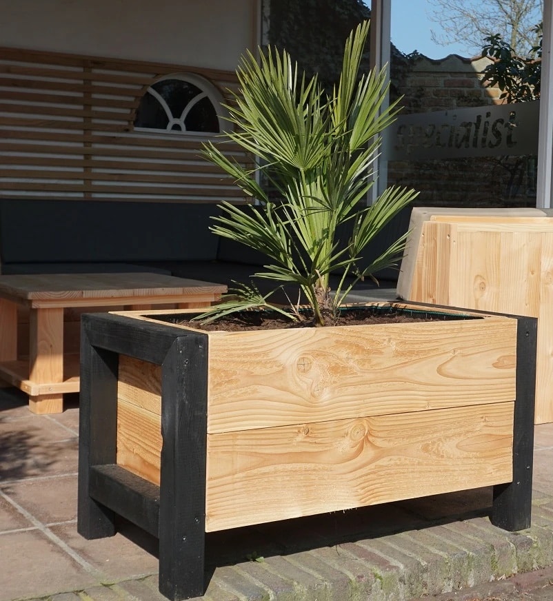 Douglas bloembak Jade met staal