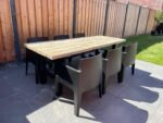 Industriële tafel Imre steigerhout