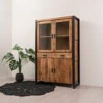 Kast Bjarne mangohout met 4 deuren en 2 laden