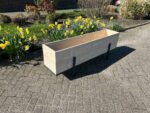 Steigerhouten plantenbak Lyon met industrieel onderstel