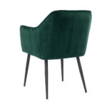 Eetkamerstoel Fiona donkergroen velvet
