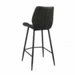 Barkruk Barrel eco-leer zwart