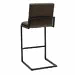 Barkruk Block eco-leer antraciet