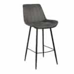 Barkruk Brooke eco-leer antraciet