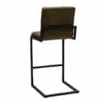 Barkruk Diamond eco-leer olijfgroen