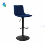 Barkruk Frenkie blauw velvet