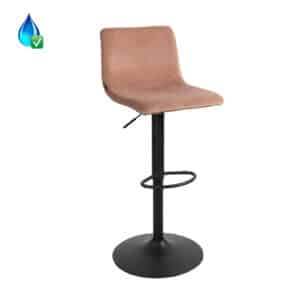 Barkruk Frenkie roze velvet