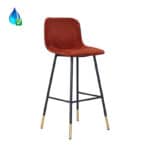 Barkruk Mikky koper velvet