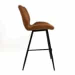 Barkruk Morris microvezel cognac