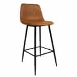 Barkruk Susan microvezel cognac