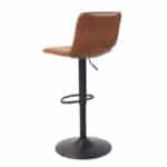 Barkruk Texas eco-leer cognac