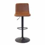 Barkruk Texas eco-leer cognac