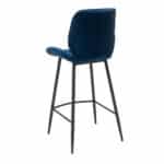 Barkruk Toby donkerblauw velvet