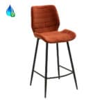 Barkruk Toby koper velvet