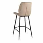 Barkruk Toby taupe velvet