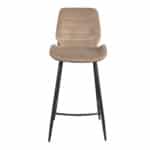 Barkruk Toby taupe velvet