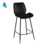 Barkruk Toby zwart velvet