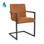 Eetkamerstoel Block eco-leer cognac