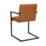 Eetkamerstoel Block eco-leer cognac