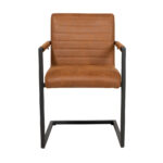 Eetkamerstoel Block eco-leer cognac