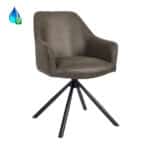 Eetkamerstoel Davie microvezel antraciet