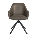 Eetkamerstoel Davie microvezel antraciet