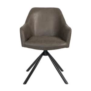 Eetkamerstoel Davie microvezel antraciet