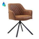 Eetkamerstoel Dex eco-leer Cognac
