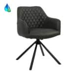 Eetkamerstoel Dex eco-leer zwart