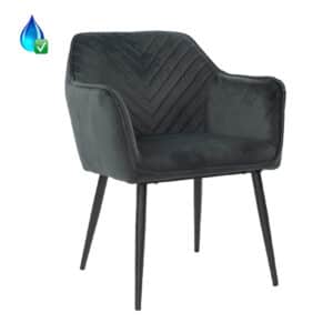 Eetkamerstoel Fiona antraciet velvet