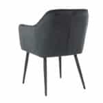Eetkamerstoel Fiona antraciet velvet