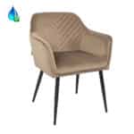 Eetkamerstoel Fiona taupe velvet