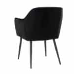Eetkamerstoel Fiona zwart velvet