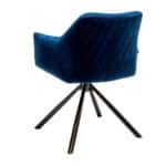 Eetkamerstoel Furtado donkerblauw velvet