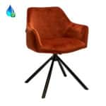 Eetkamerstoel furtado koper velvet