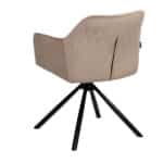 Eetkamerstoel Furtado taupe velvet