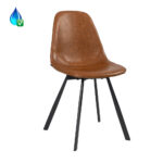 Eetkamerstoel Logan eco-leer cognac