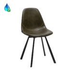 Eetkamerstoel Logan eco-leer olijfgroen